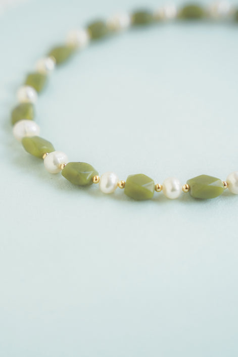 The Classic Jade Pearl Necklace