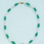 Emerald Pearl Necklace