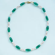 Emerald Pearl Necklace