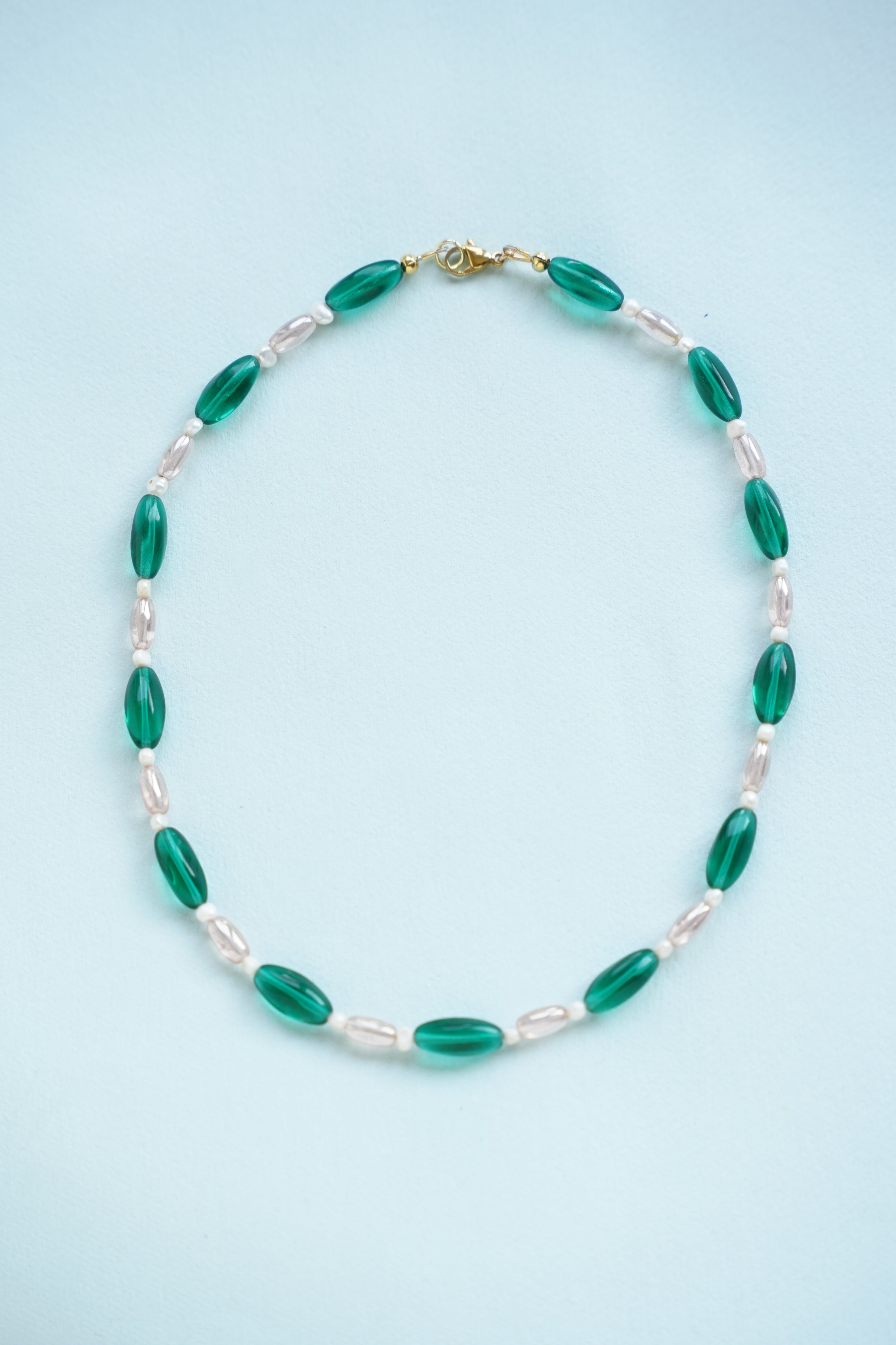 Emerald Pearl Necklace