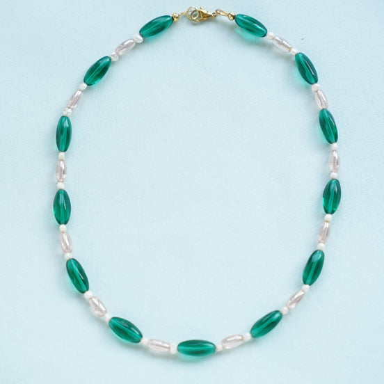 Emerald Pearl Necklace