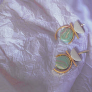 contrast in Green Marble and Cream