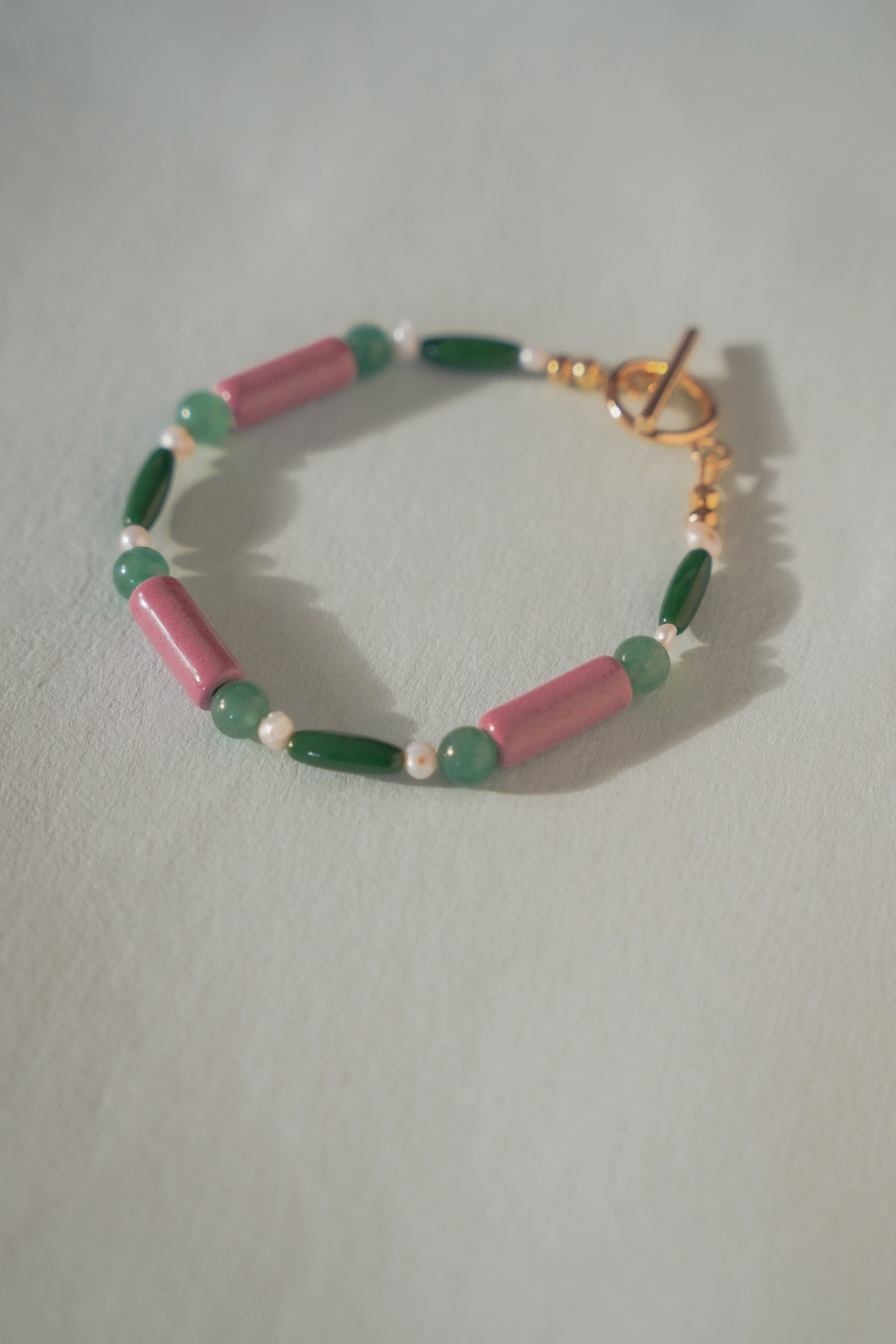 Colour Block Jade Bracelet
