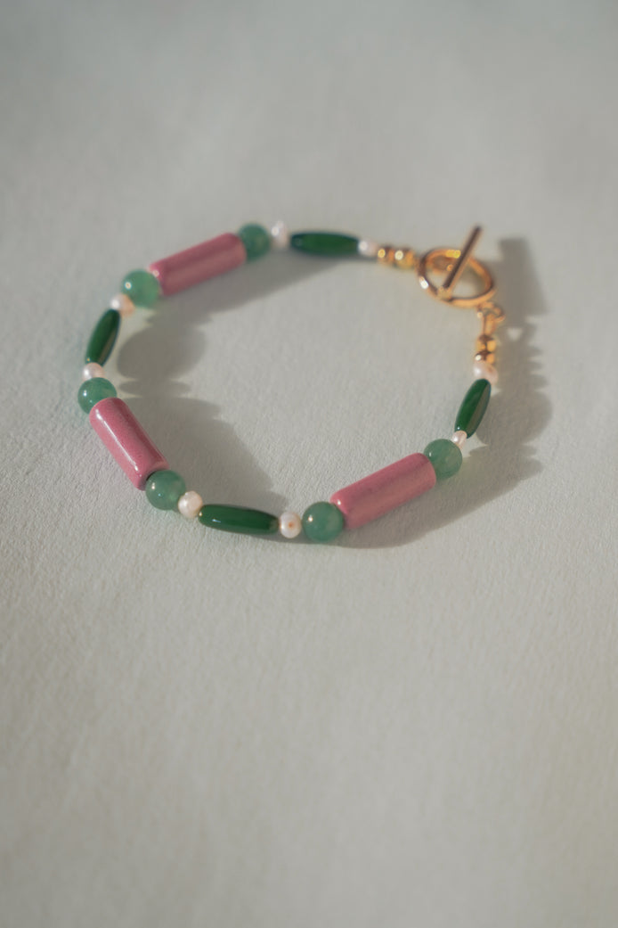Colour Block Jade Bracelet
