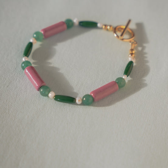 Colour Block Jade Bracelet