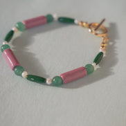 Colour Block Jade Bracelet
