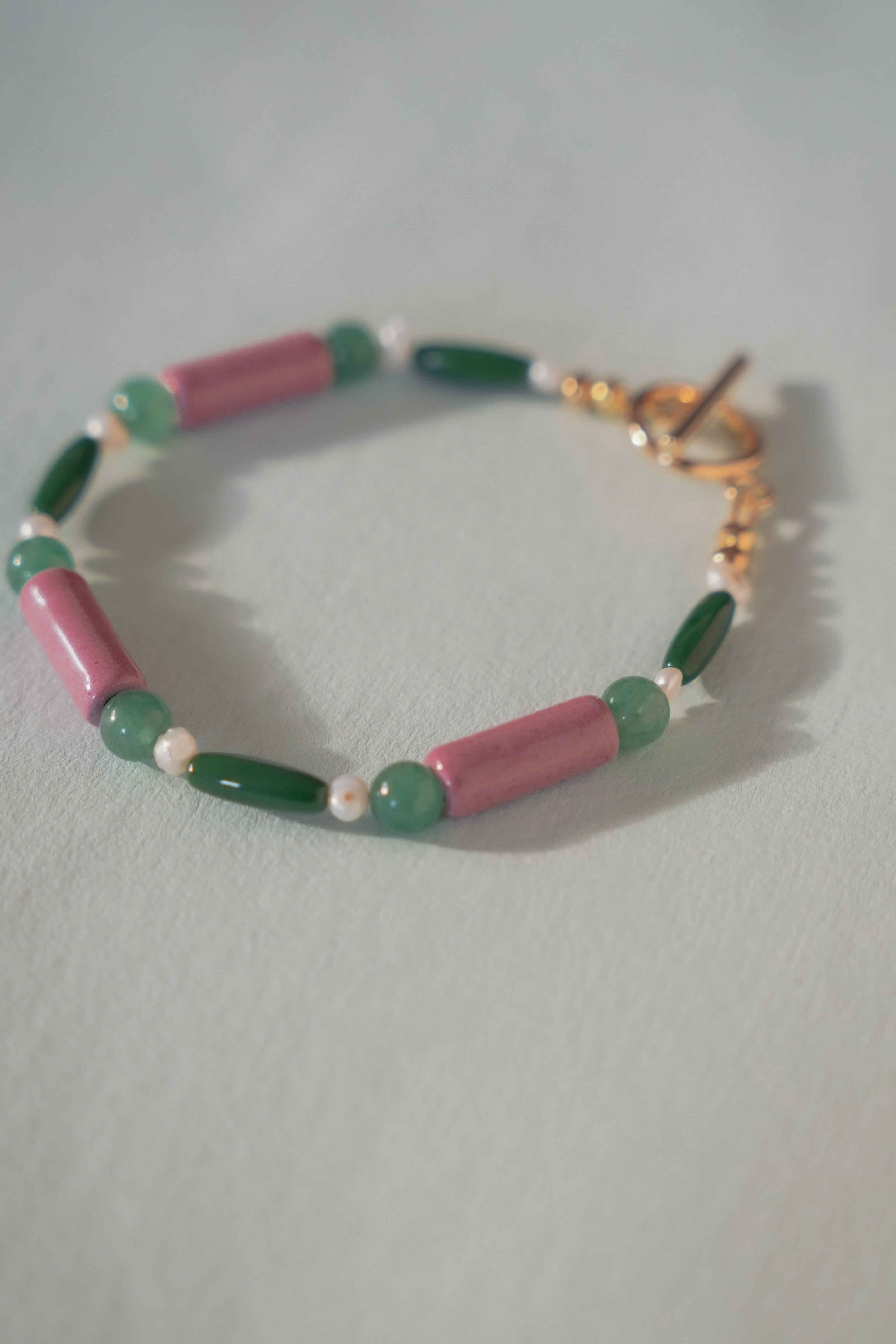 Colour Block Jade Bracelet