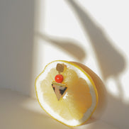 Tortoise Triangle Earrings