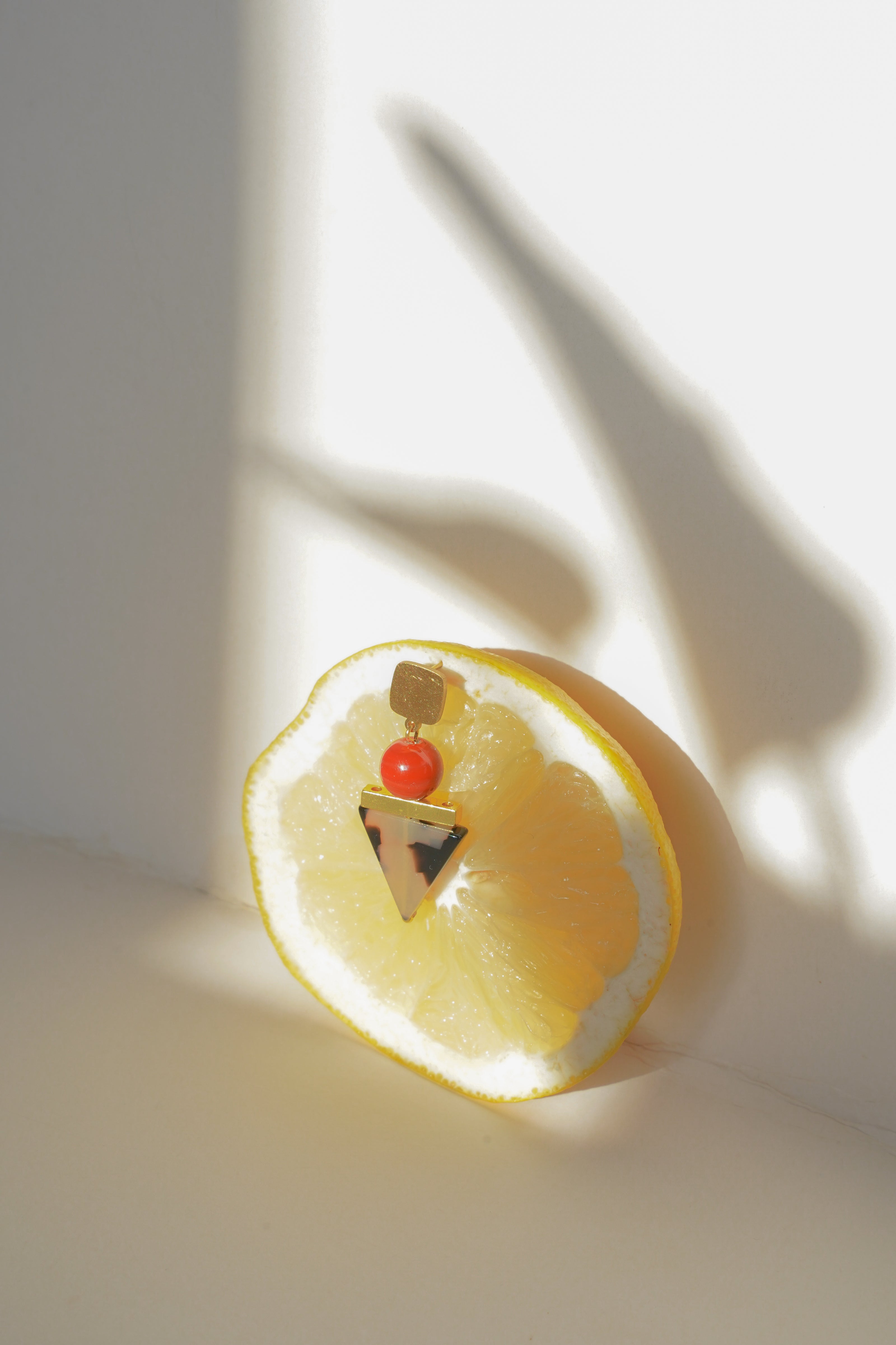 Tortoise Triangle Earrings