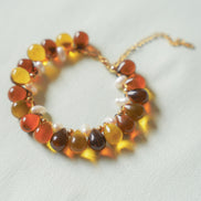 Amber Pearl Bracelet