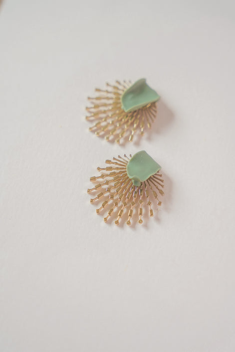 Matcha Stud Earrings