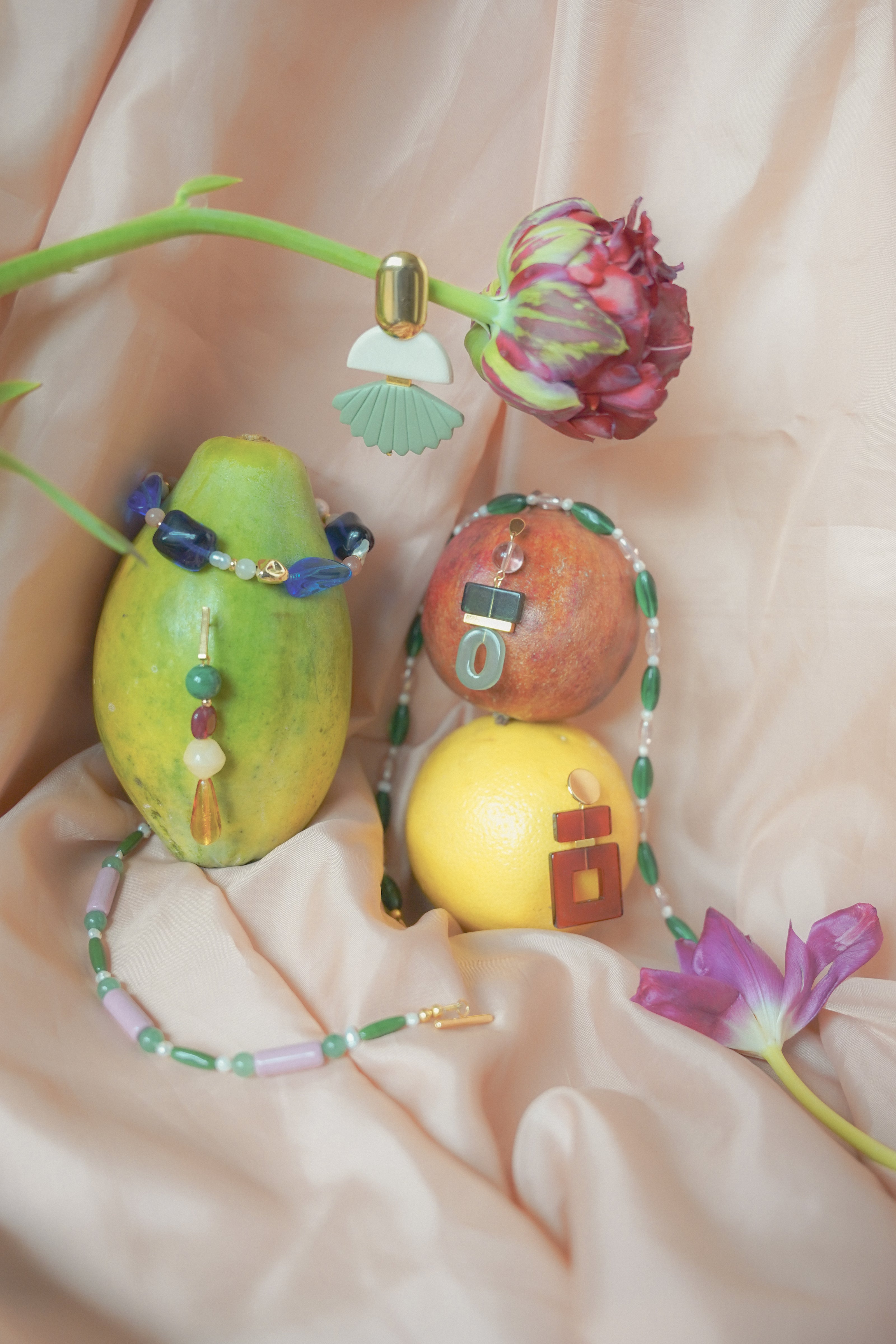 Colour Block Jade Bracelet