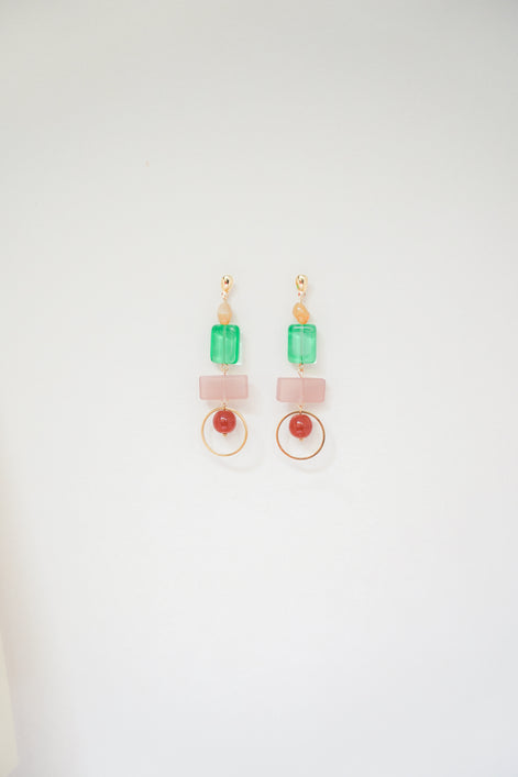 Colour Block Summer Earrings