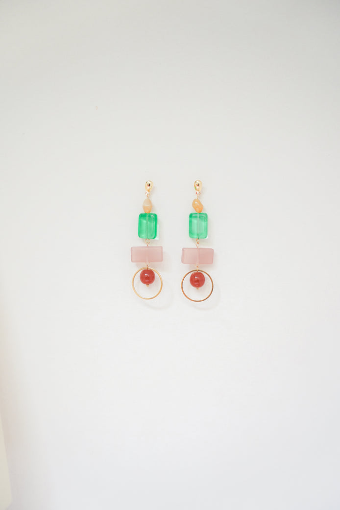 Colour Block Summer Earrings