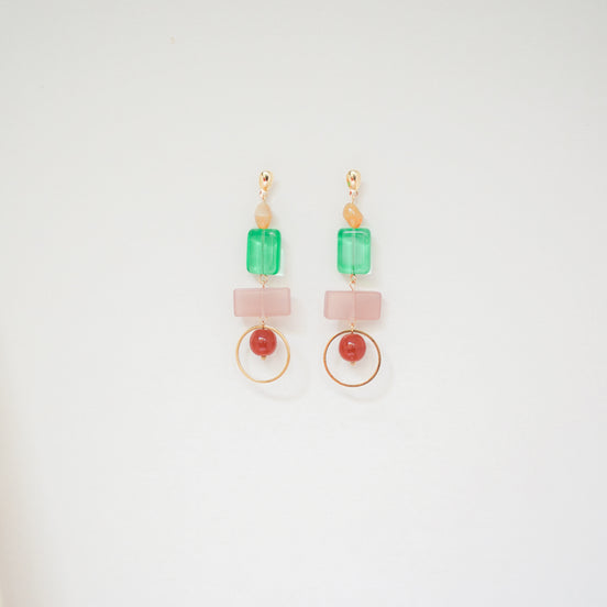 Colour Block Summer Earrings
