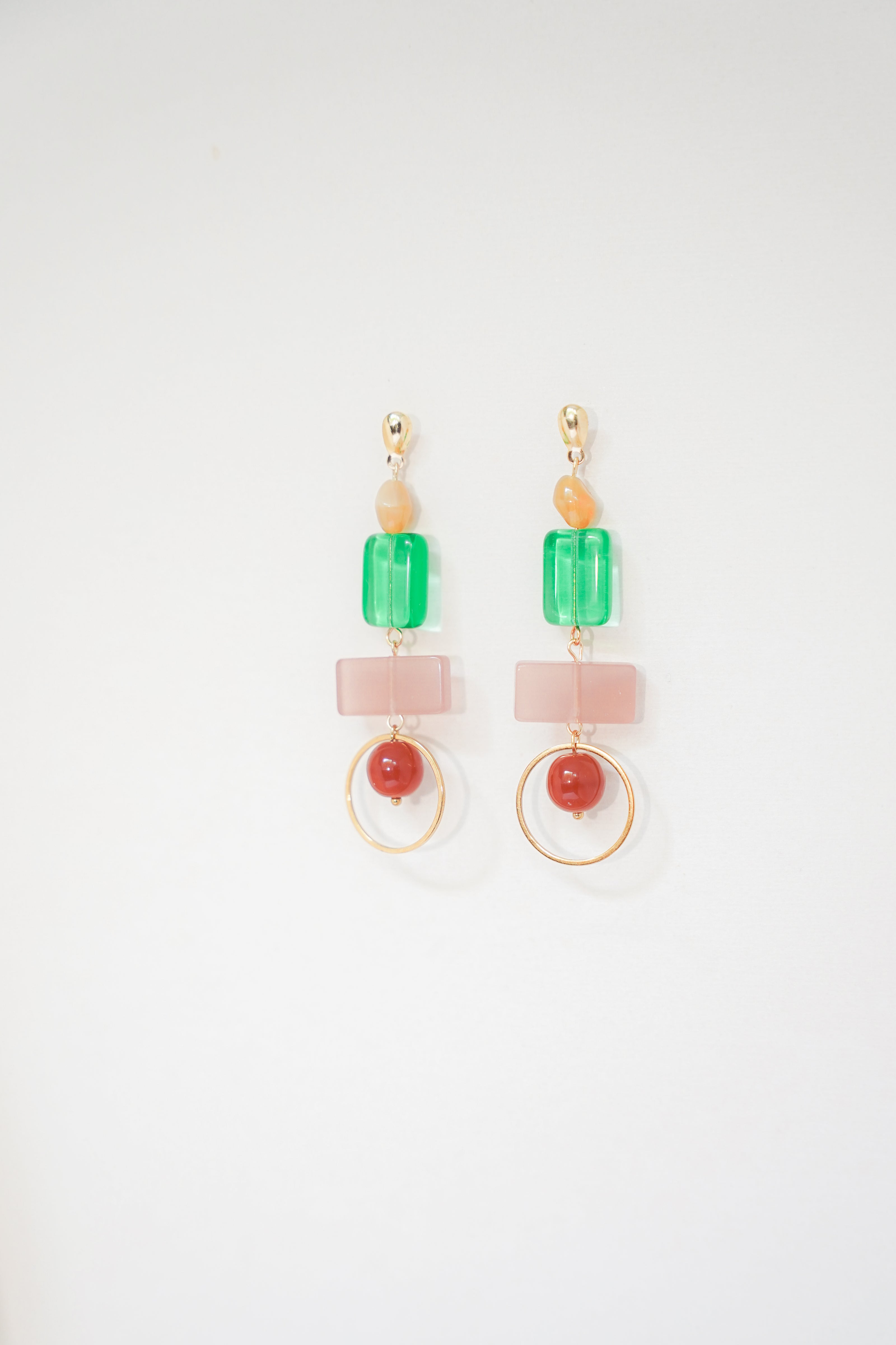 Colour Block Summer Earrings