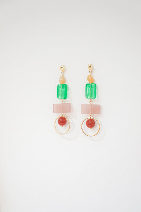 Colour Block Summer Earrings
