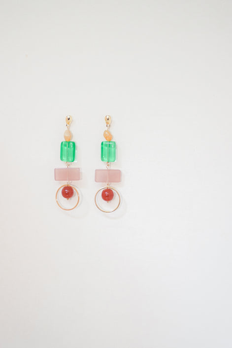 Colour Block Summer Earrings