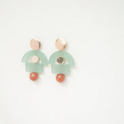Whimsical Celadon Earrings