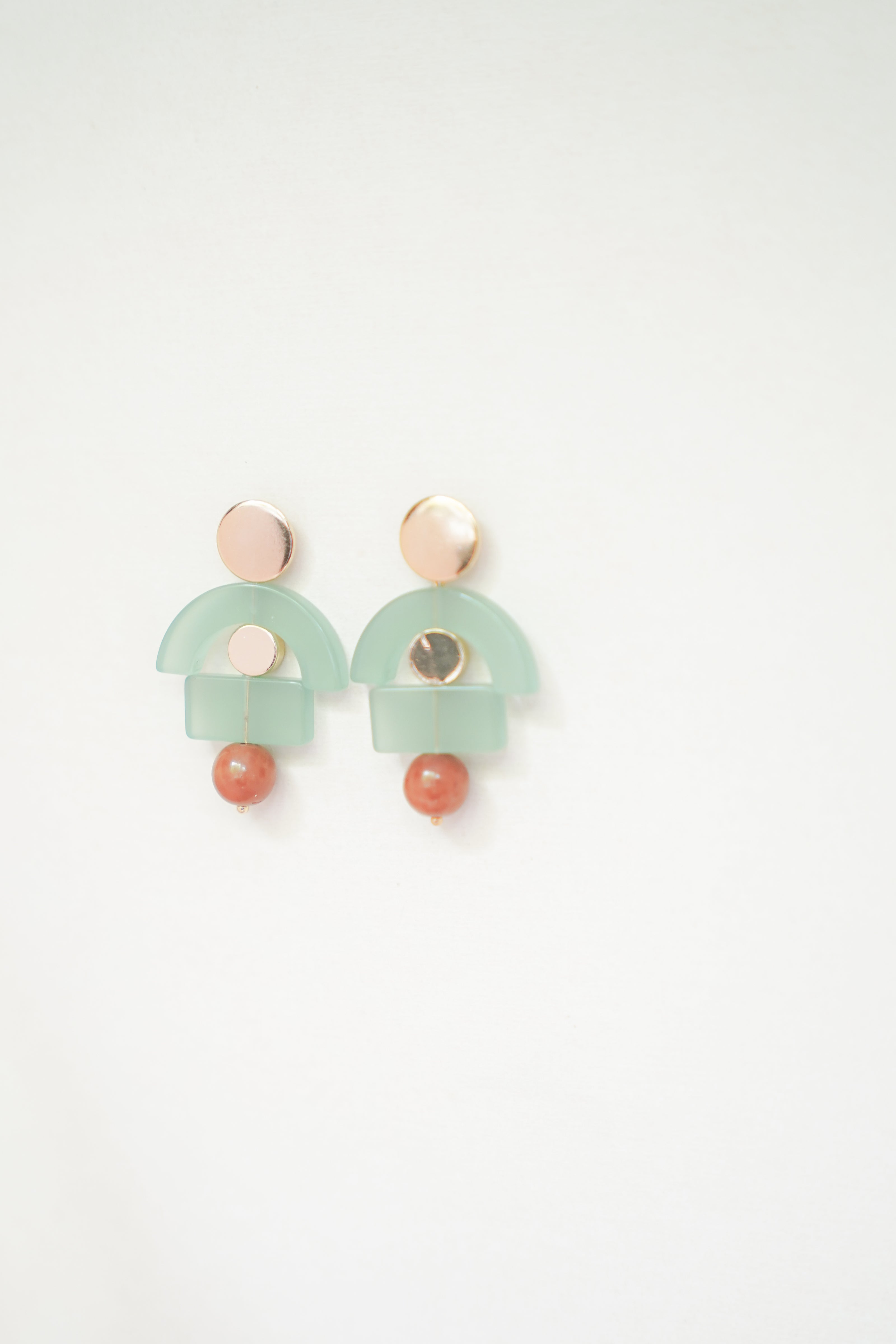 Whimsical Celadon Earrings