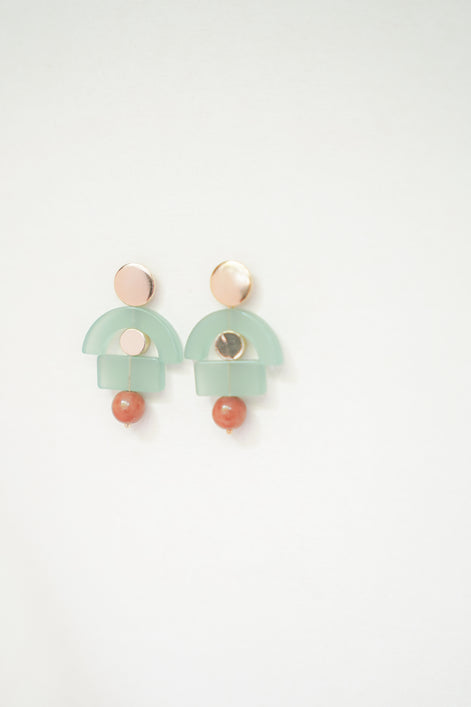 Whimsical Celadon Earrings