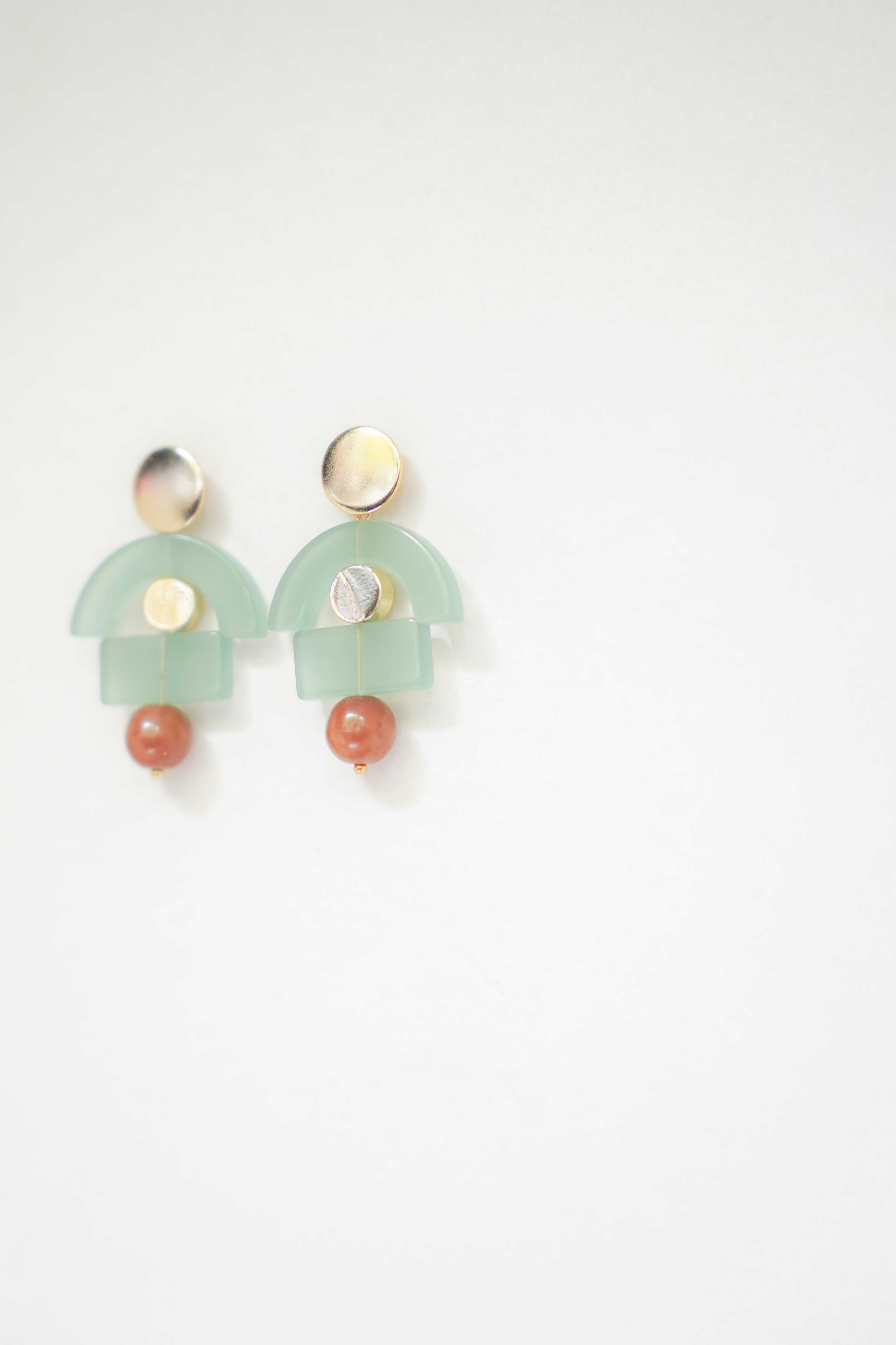 Whimsical Celadon Earrings