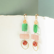 Colour Block Summer Earrings