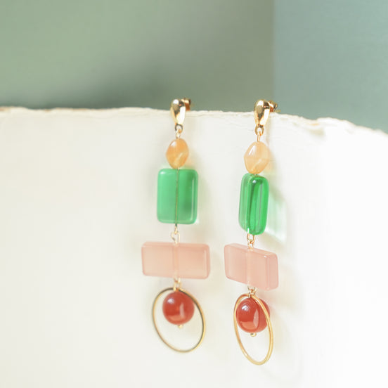 Colour Block Summer Earrings
