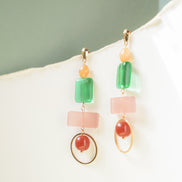 Colour Block Summer Earrings