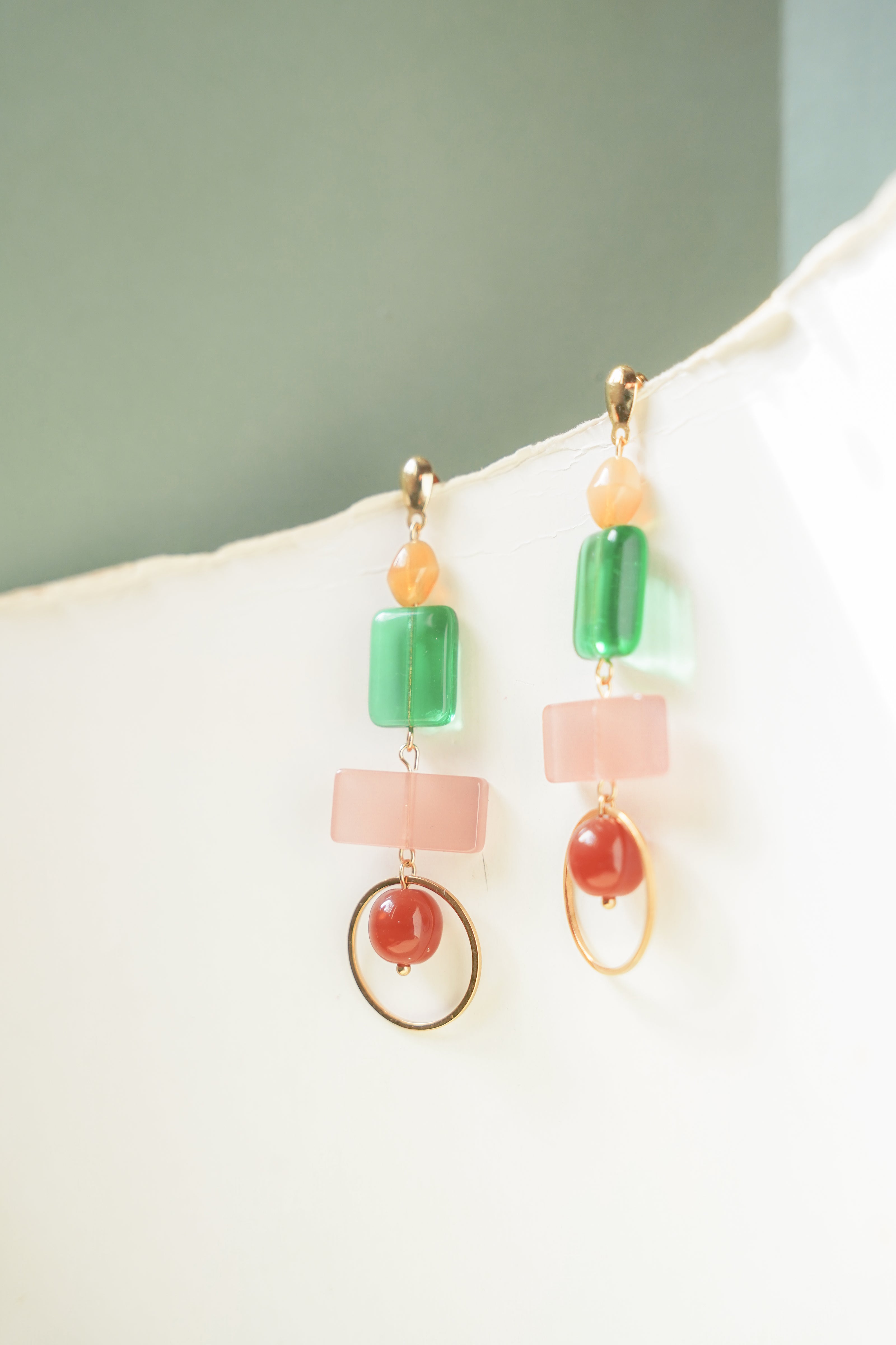 Colour Block Summer Earrings