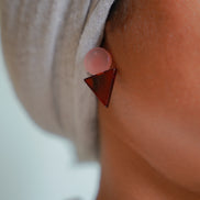 Geometric Triangle Studs