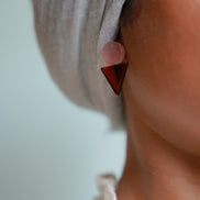 Geometric Triangle Studs