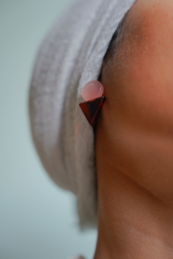 Geometric Triangle Studs