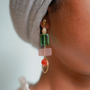 Colour Block Summer Earrings