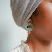 Whimsical Celadon Earrings