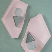 Geometric Triangle Studs