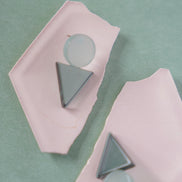 Geometric Triangle Studs