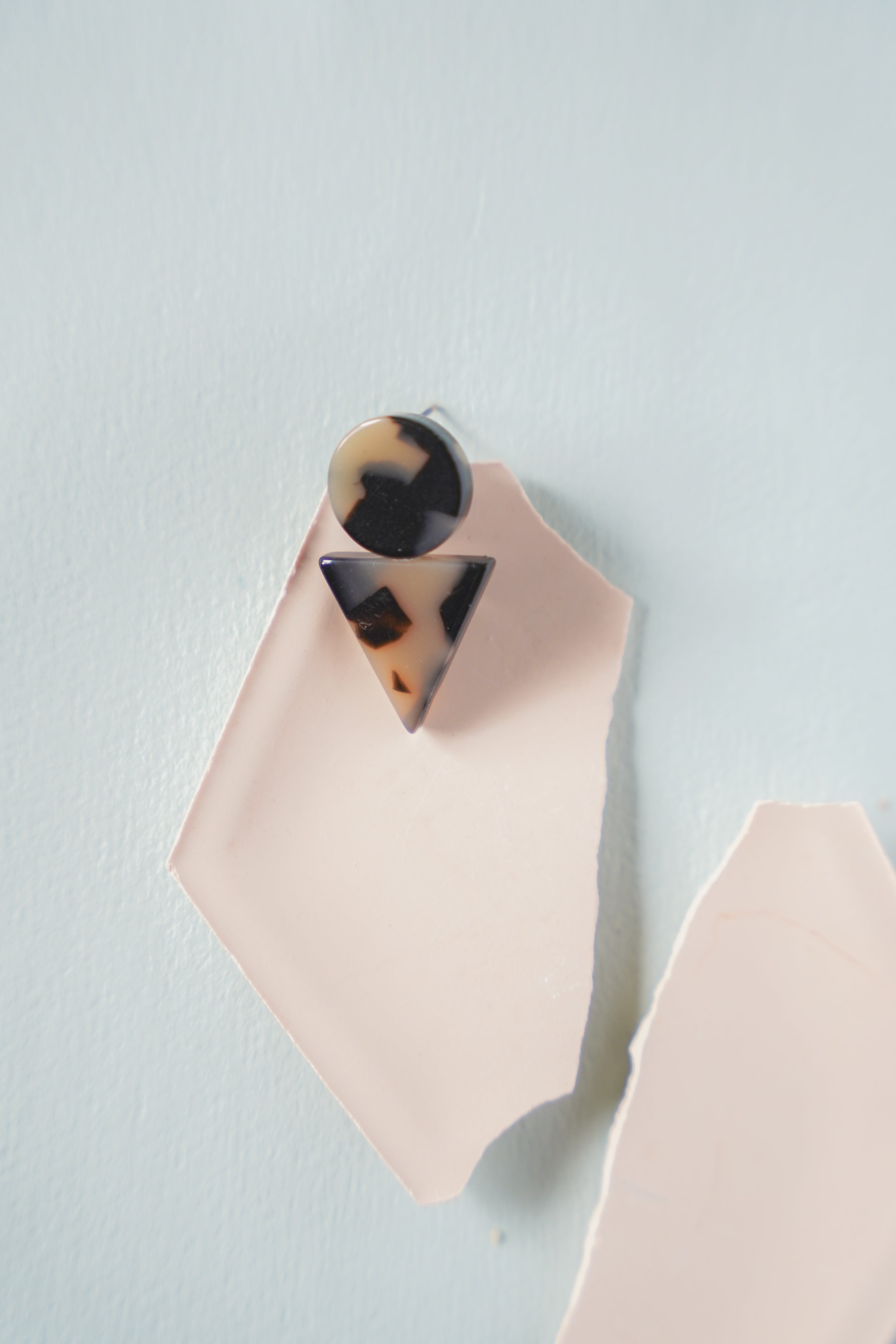 Geometric Triangle Studs