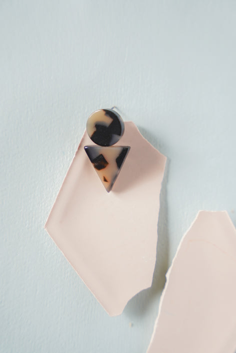 Geometric Triangle Studs