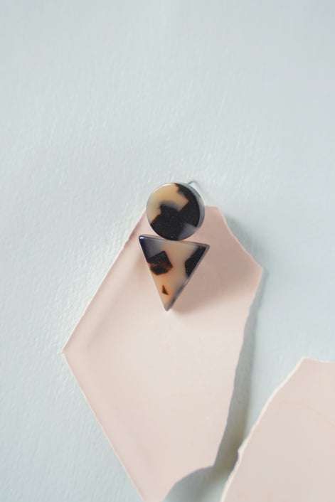 Geometric Triangle Studs