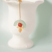Celadon Arch Dangling Earrings