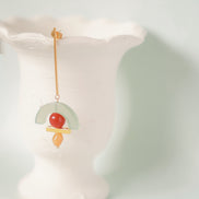 Celadon Arch Dangling Earrings