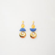 Amber & Blue Earrings
