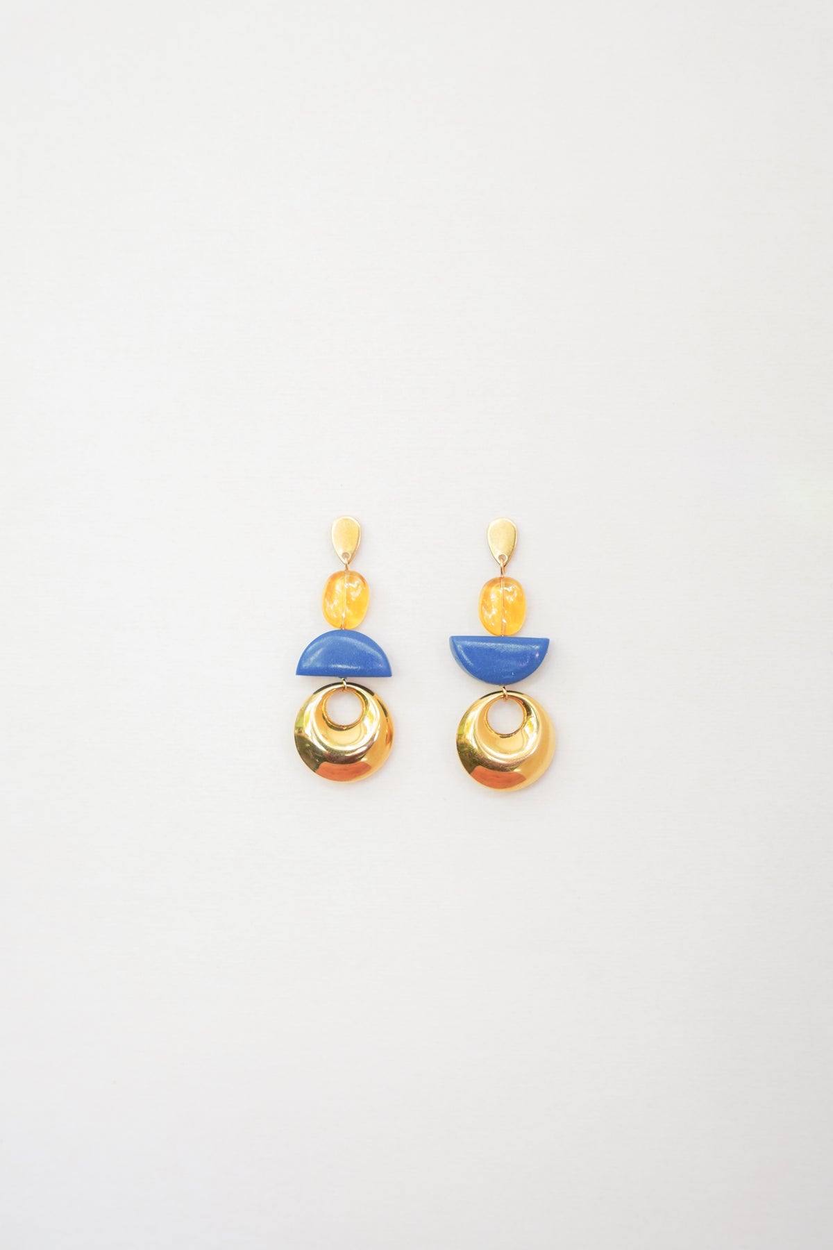 Amber & Blue Earrings