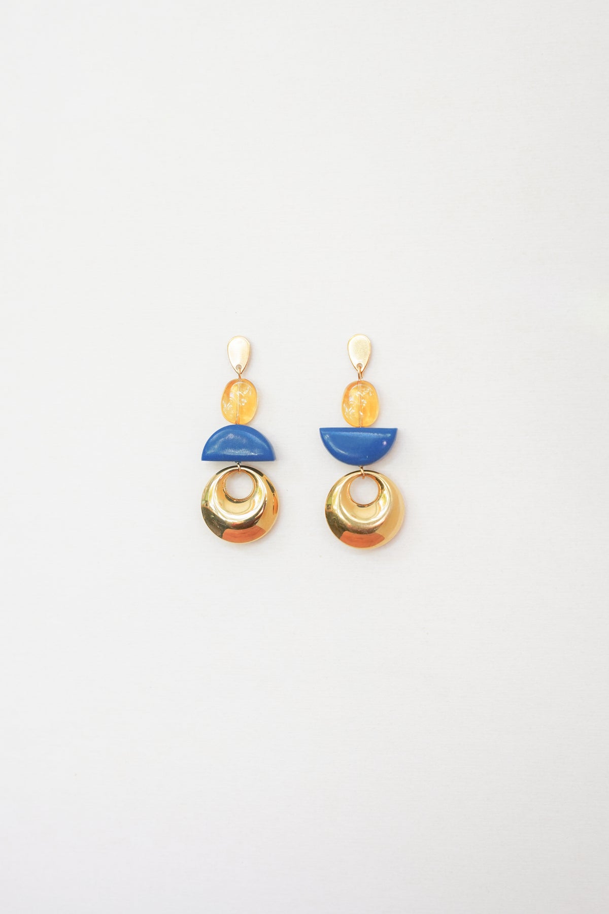 Amber & Blue Earrings