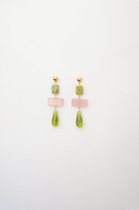 Jade Effect Earrings