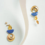 Amber & Blue Earrings
