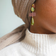 Jade Effect Earrings