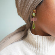 Jade Effect Earrings