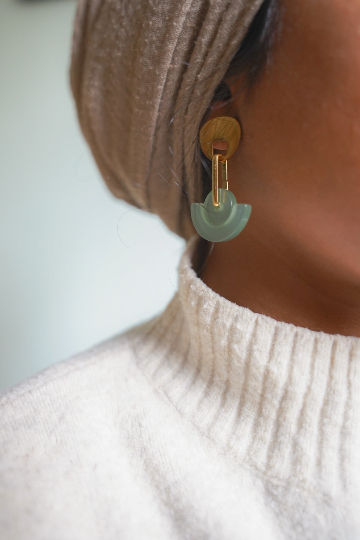 Celadon Dangle Earrings